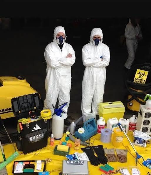 Professional biohazard cleaning equipment